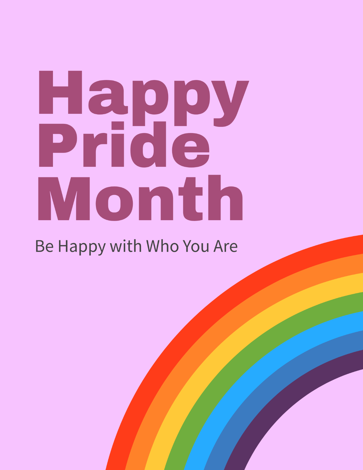 Happy Pride Month Flyer Template