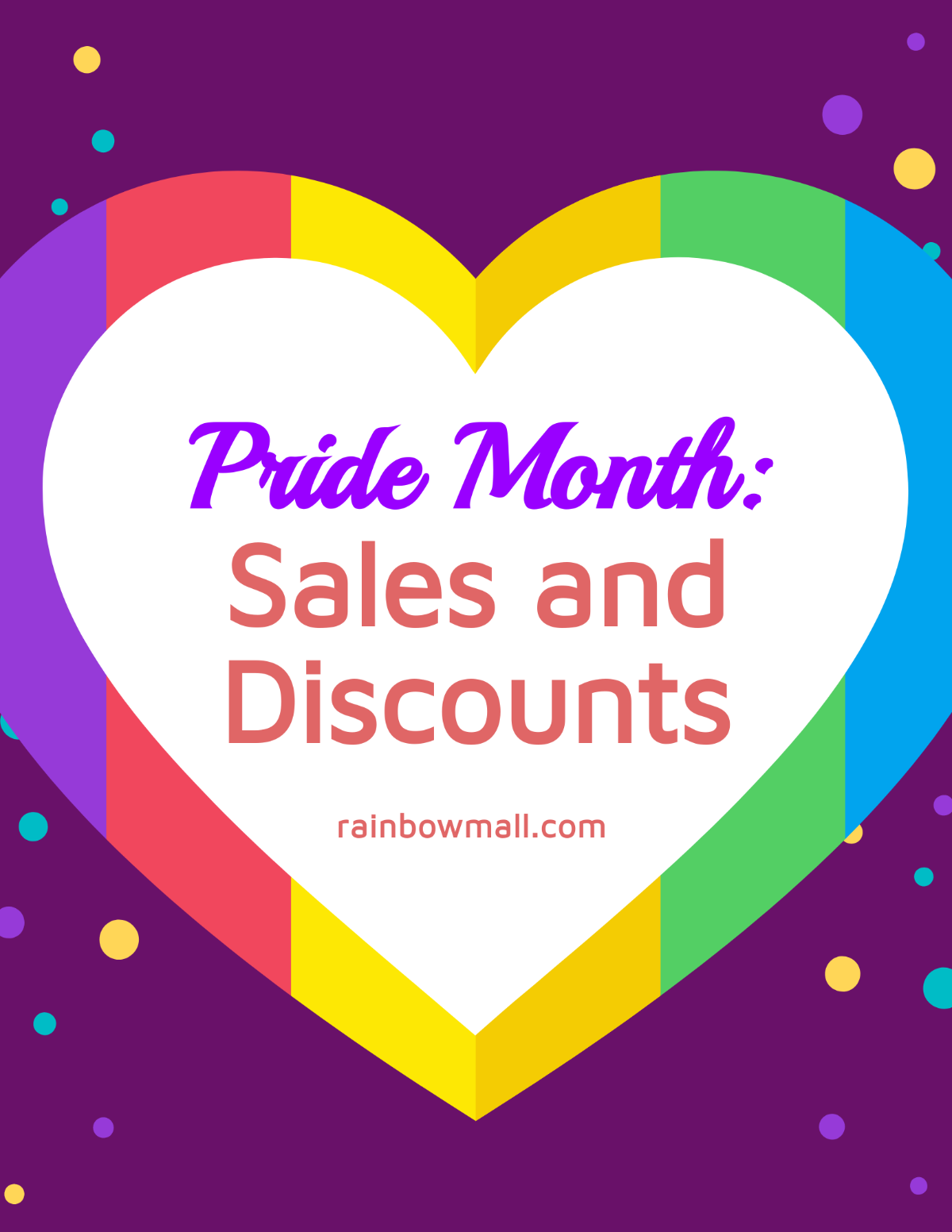 Pride Month Sale Flyer Template
