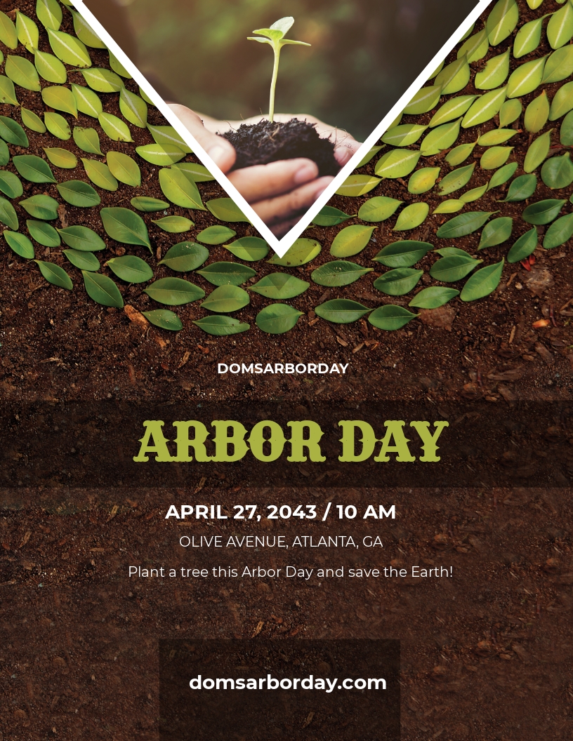 Arbor Day Flyer Template [Free JPG] PSD