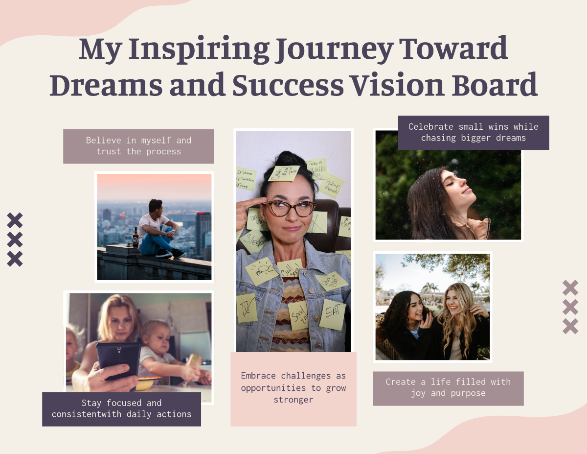 Free Sample Vision Board Template to Edit Online