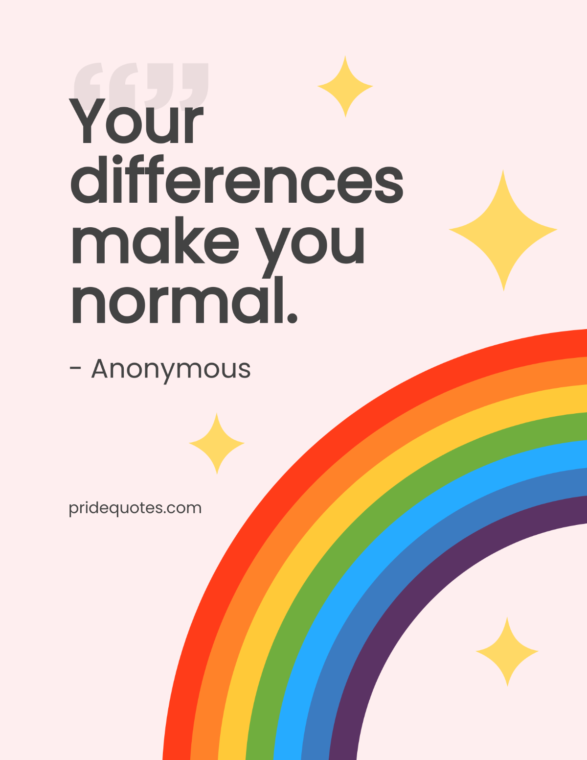 Pride Month Quote Flyer Template
