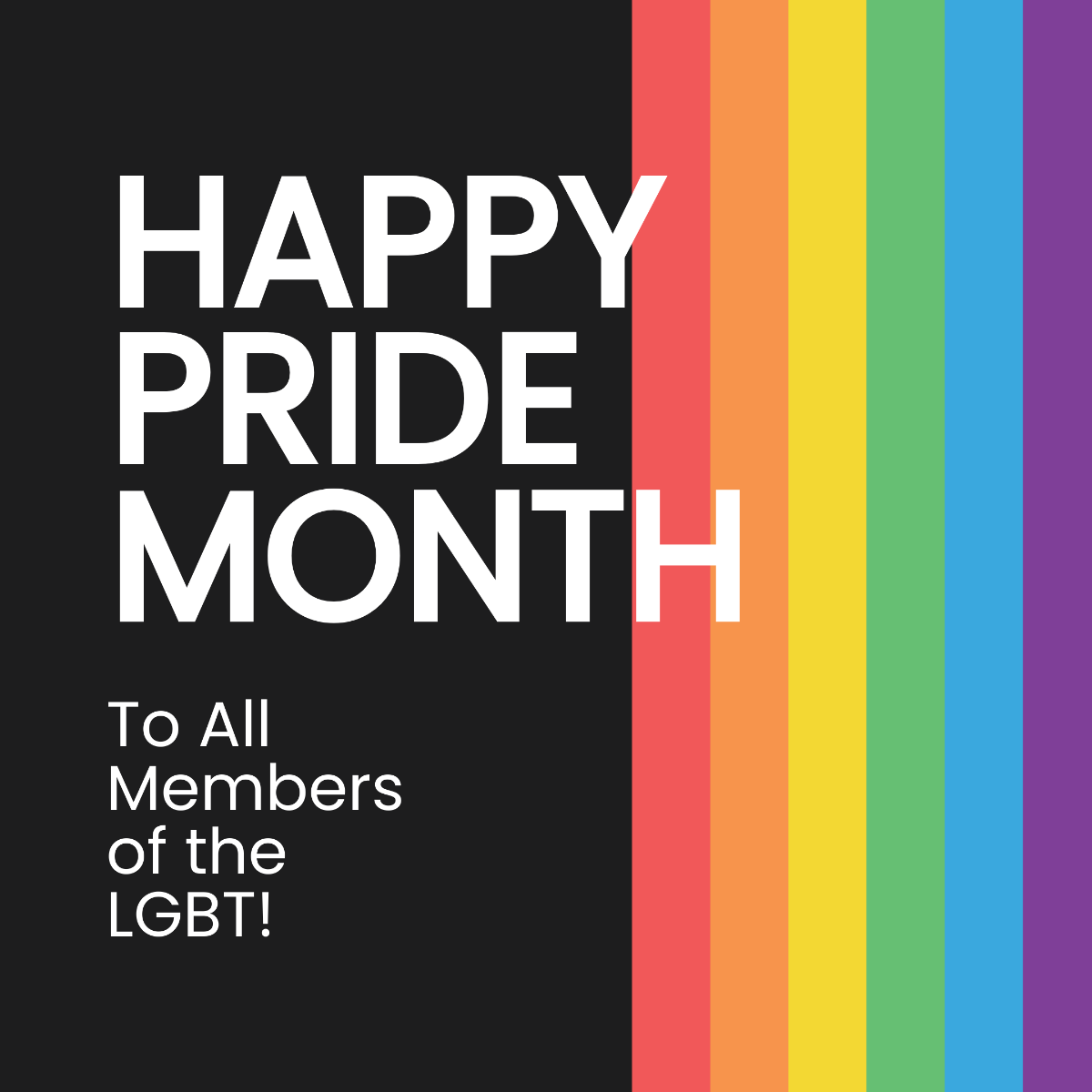 LGBT Pride Month Instagram Post Template