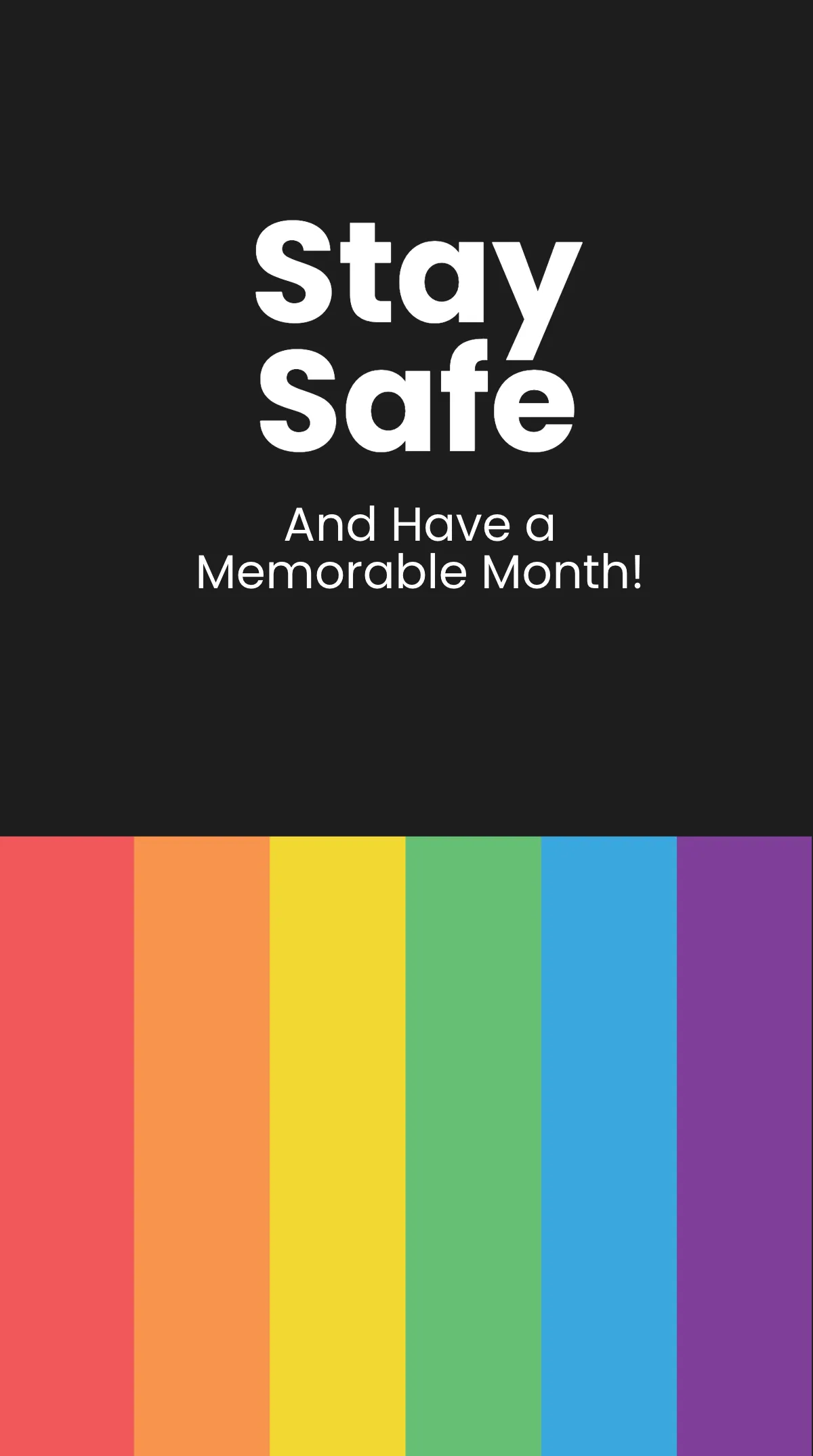 Free LGBT Pride Month Instagram Story Template to Edit Online