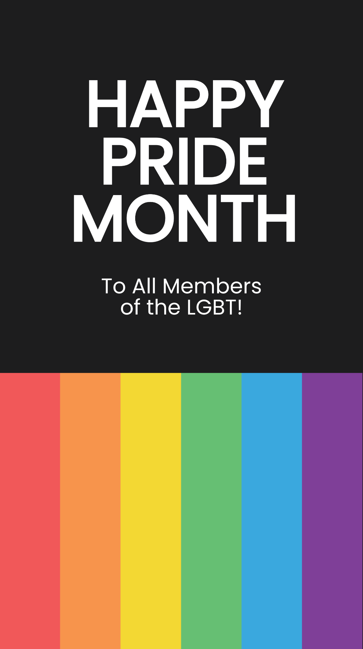 LGBT Pride Month Instagram Story Template