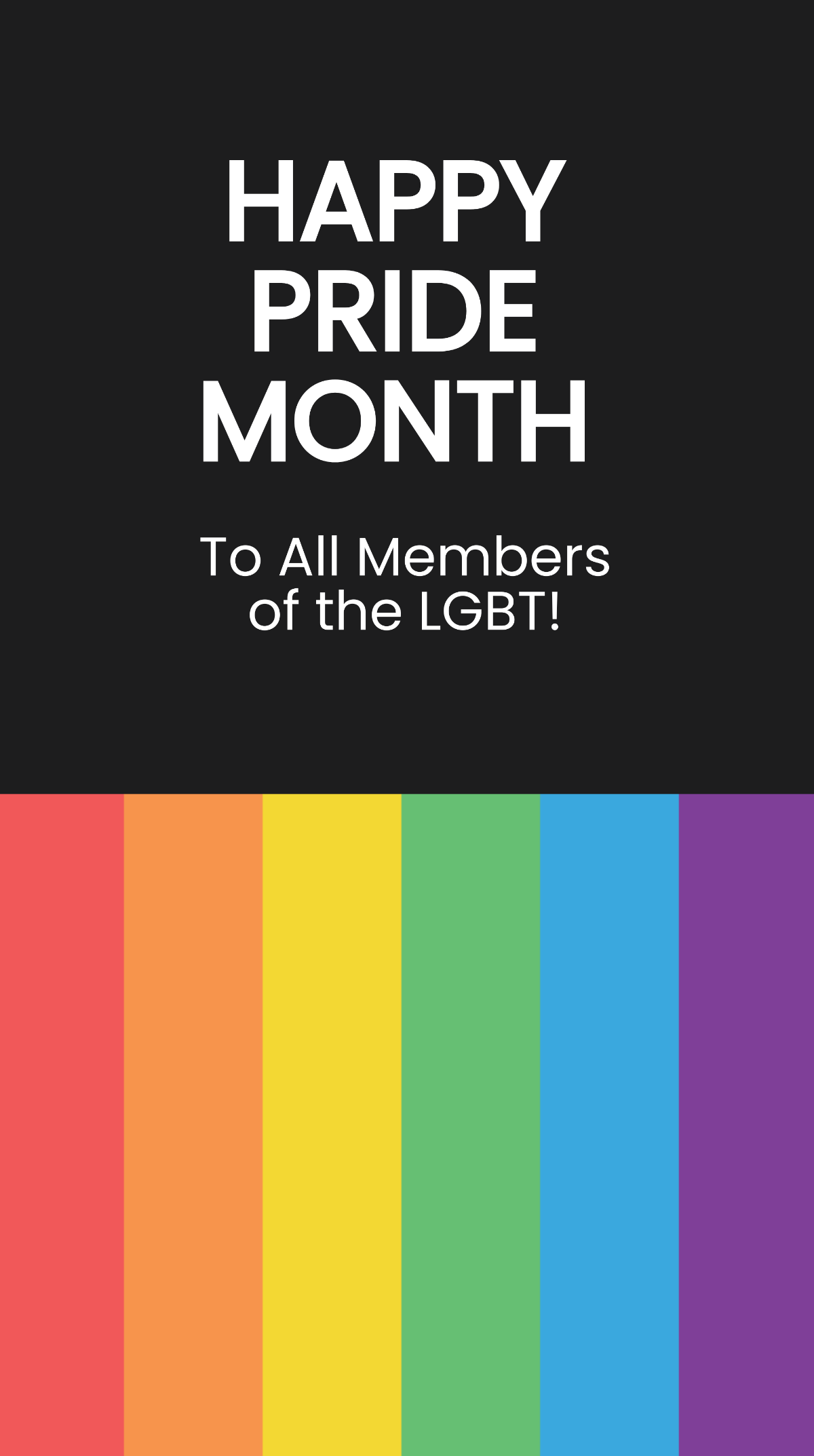 LGBT Pride Month Whatsapp Post Template