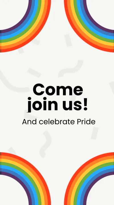 Free Pride Day Event Instagram Story Template to Edit Online