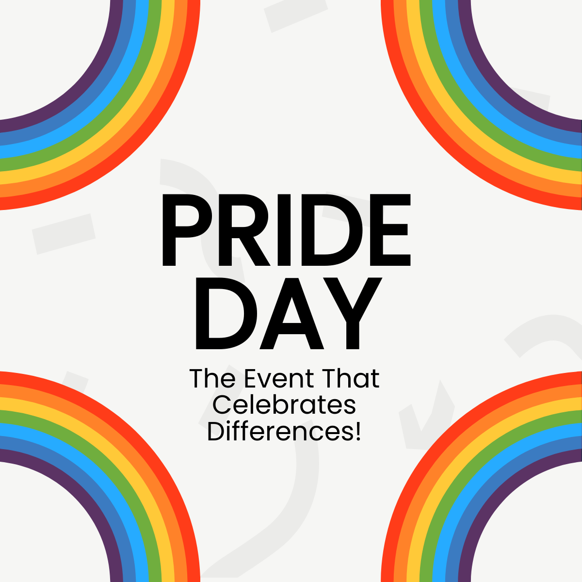 Pride Day Event Linkedin Post Template