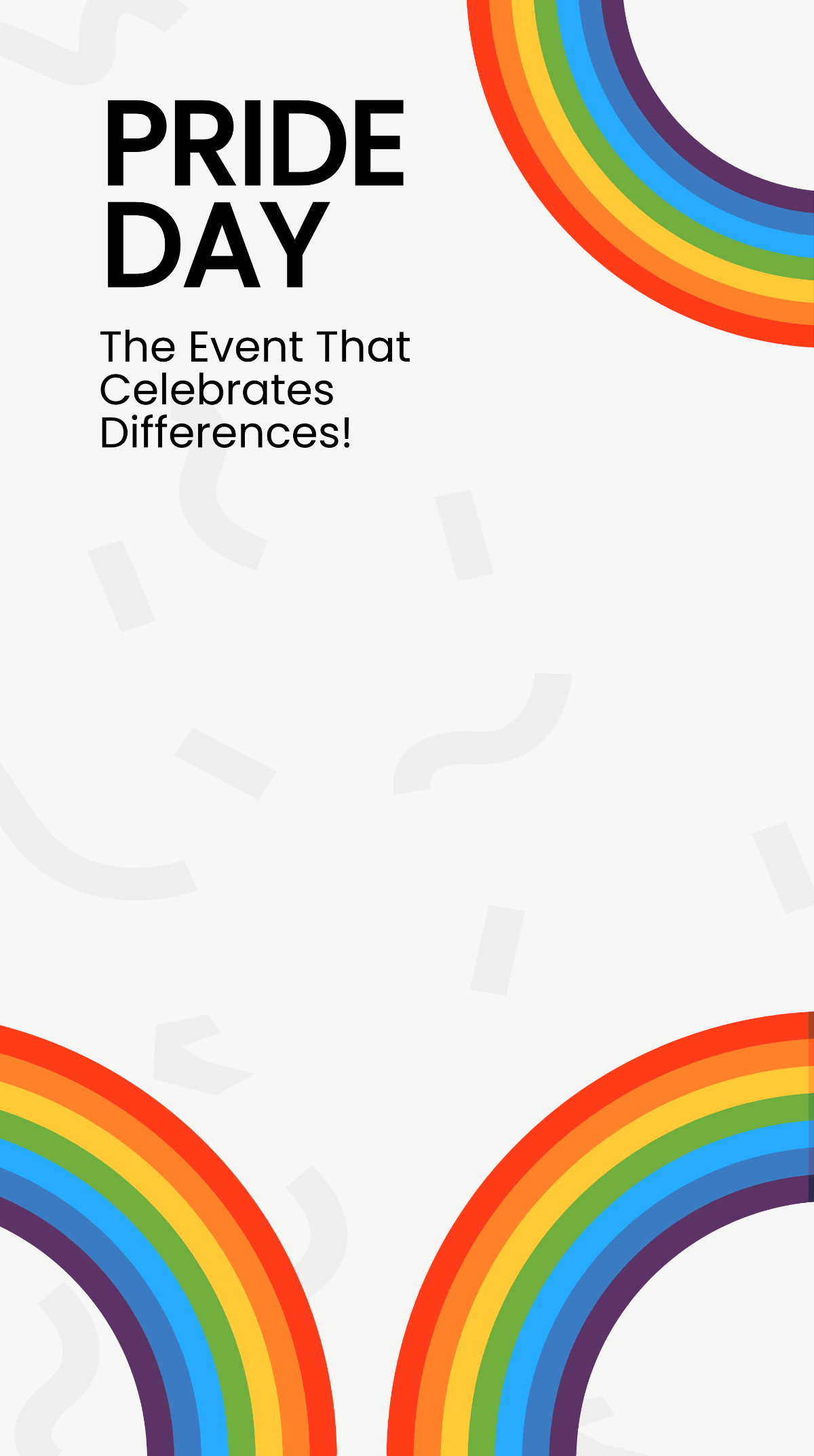 Pride Day Event Snapchat Geofilter Template