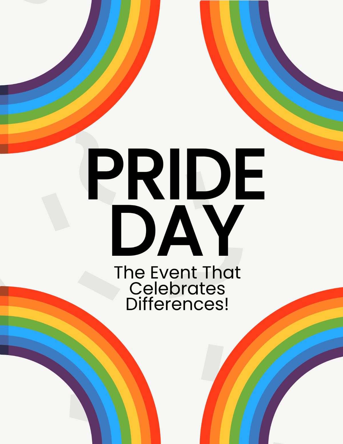 Pride Day Event Flyer Template