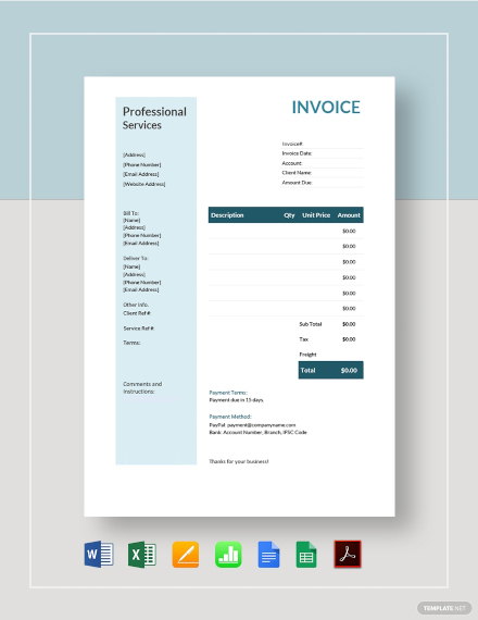 service invoice templates in word 14 free word invoice for professional services