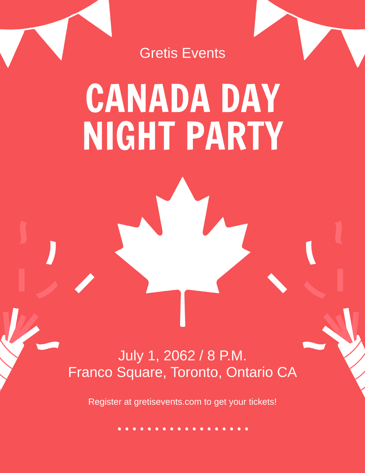 Happy Canada Day Flyer