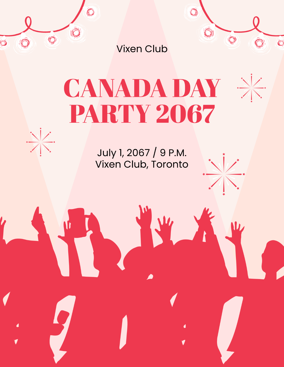 Free Canada Day Party Flyer Template