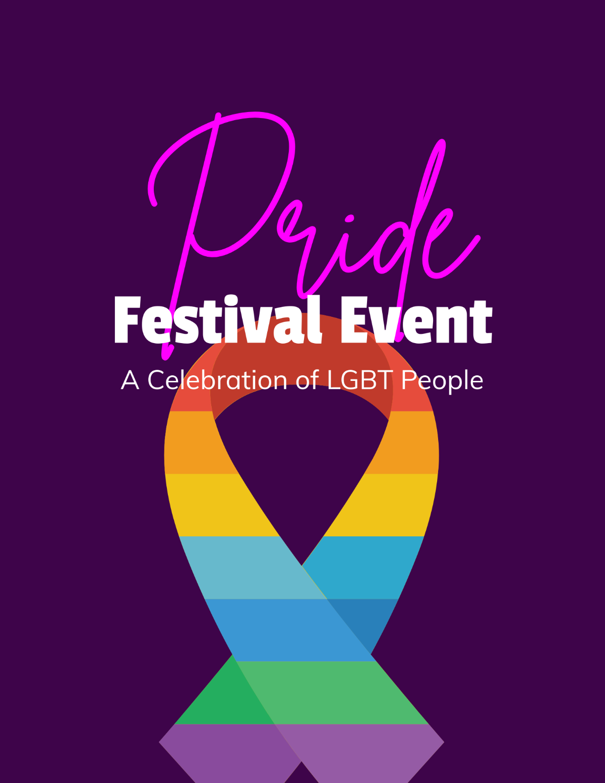 Pride Month Celebration Flyer Template