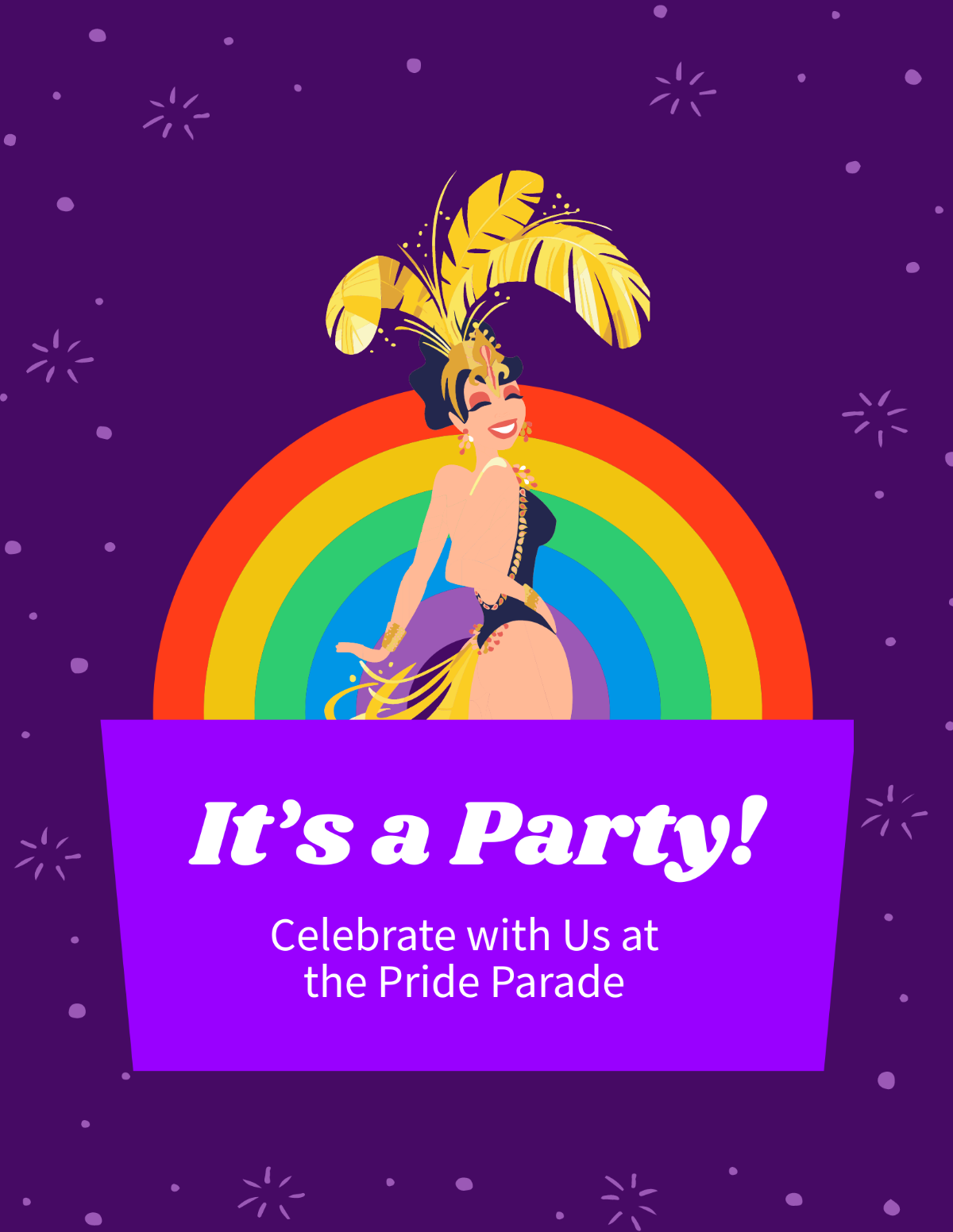 Pride Parade Flyer Template
