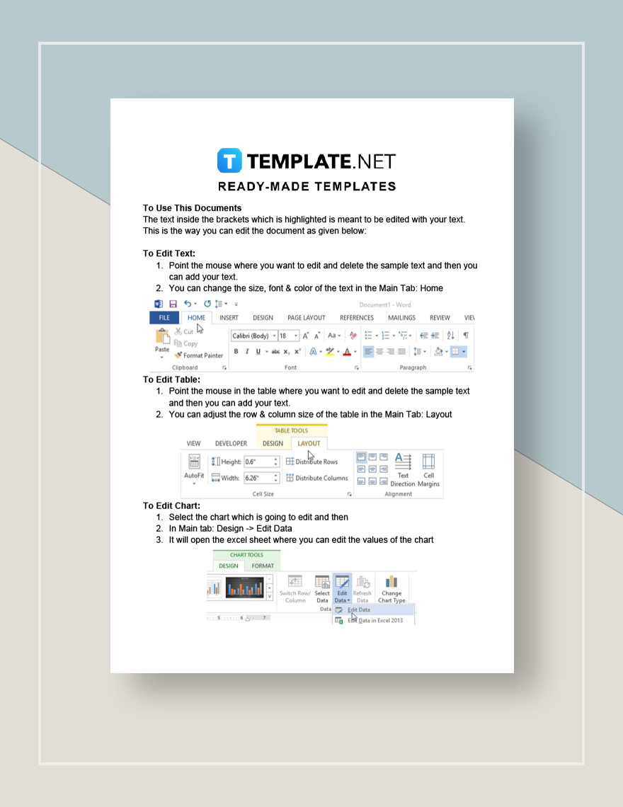 Commercial Invoice Template For Export Instructions