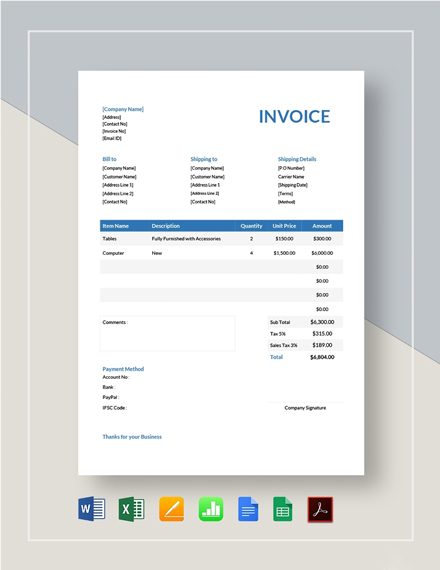 75+ Proforma Invoice Excel Templates - Free Downloads | Template.net