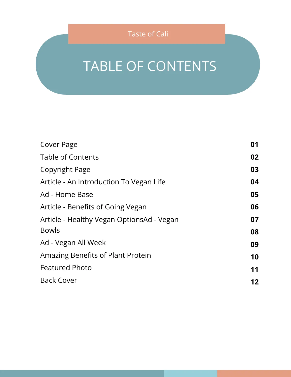 Free Food eBook Template to Edit Online