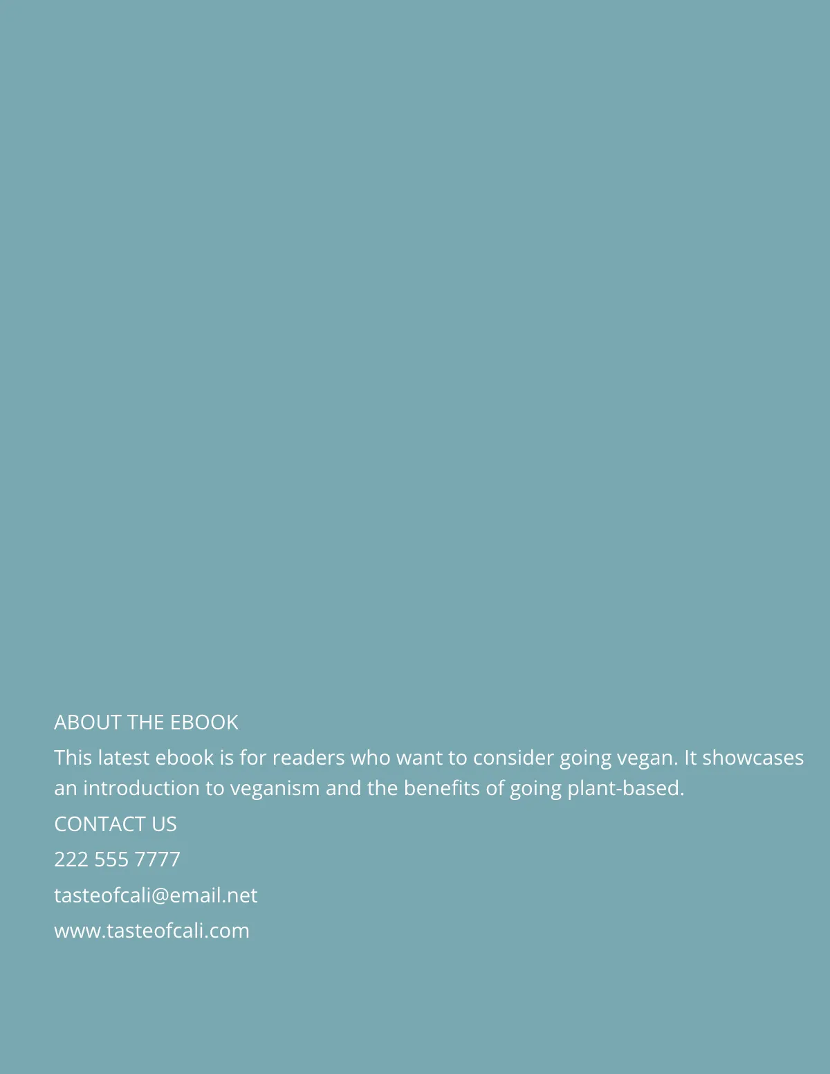 Free Food eBook Template to Edit Online