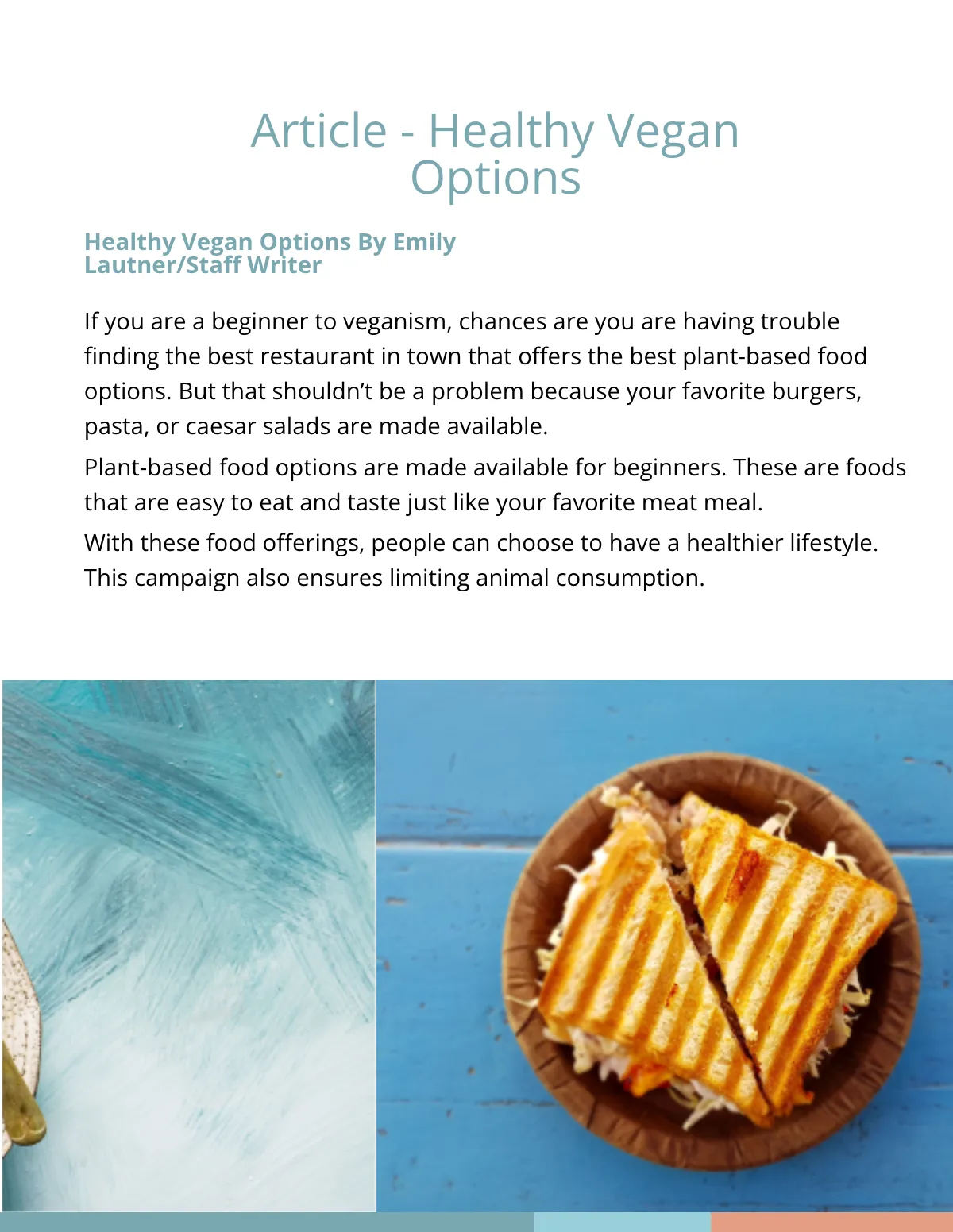 Free Food eBook Template to Edit Online