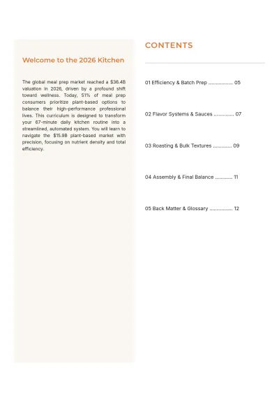 Free Food eBook Template to Edit Online