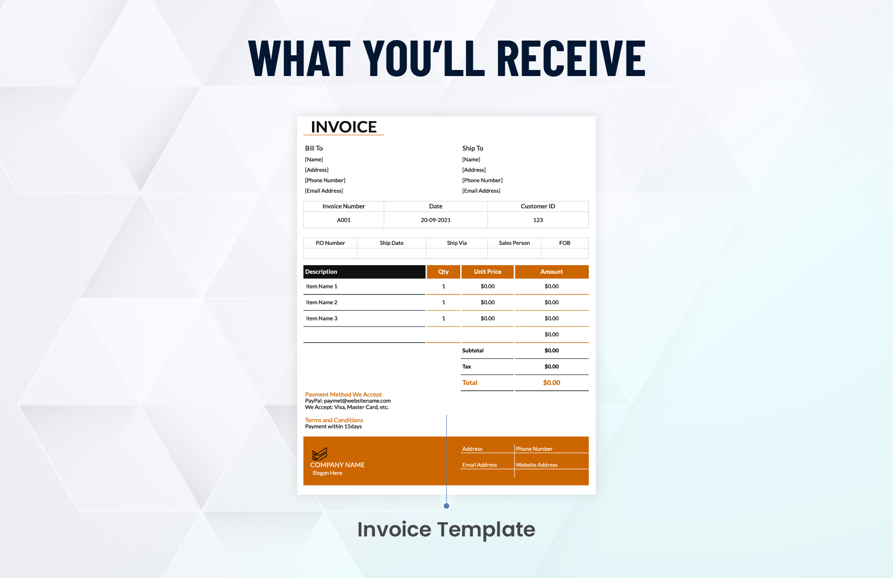 Small Business Sales Invoice Template