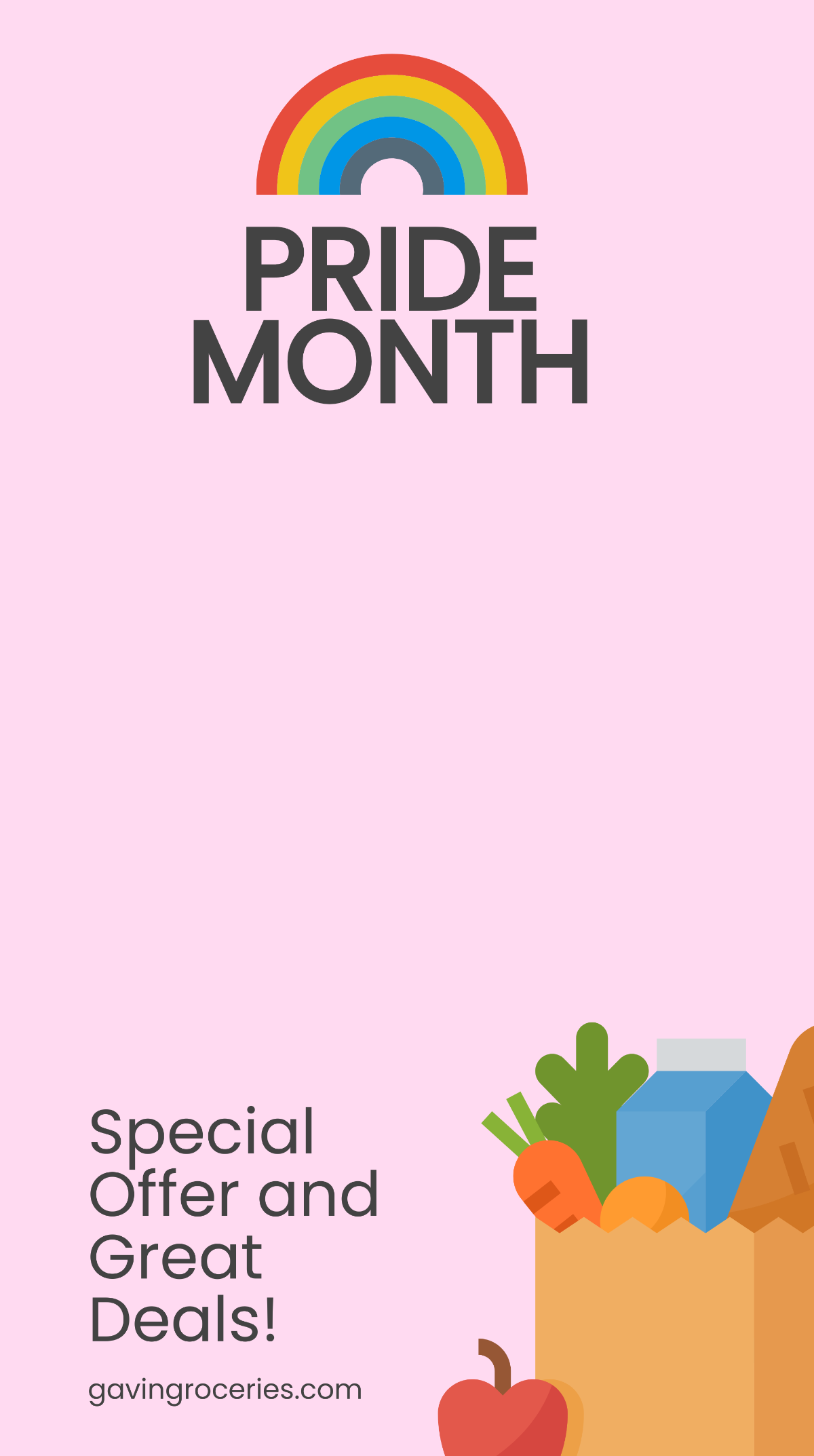 Pride Month Offer Snapchat Geofilter Template