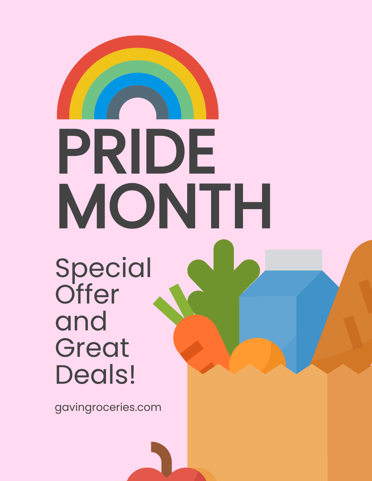 Pride Month Offer Flyer Template