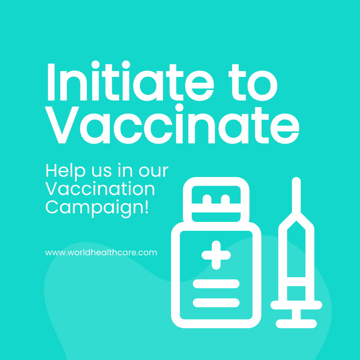 Free Vaccine Campaign Linkedin Post Template