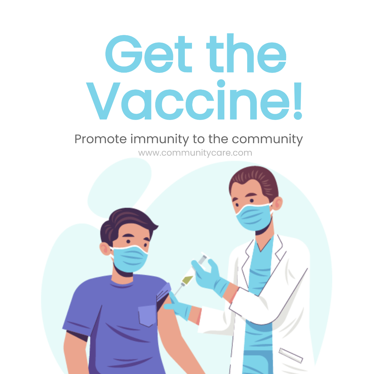 Free Get Vaccinated Instagram Post Template