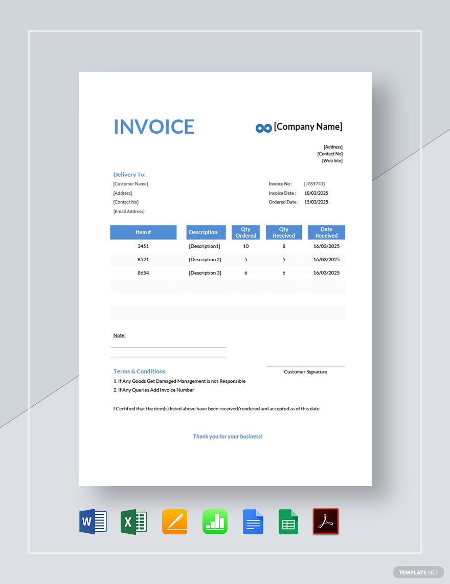 Delivery Excel Templates - Spreadsheet, Free, Download | Template.net