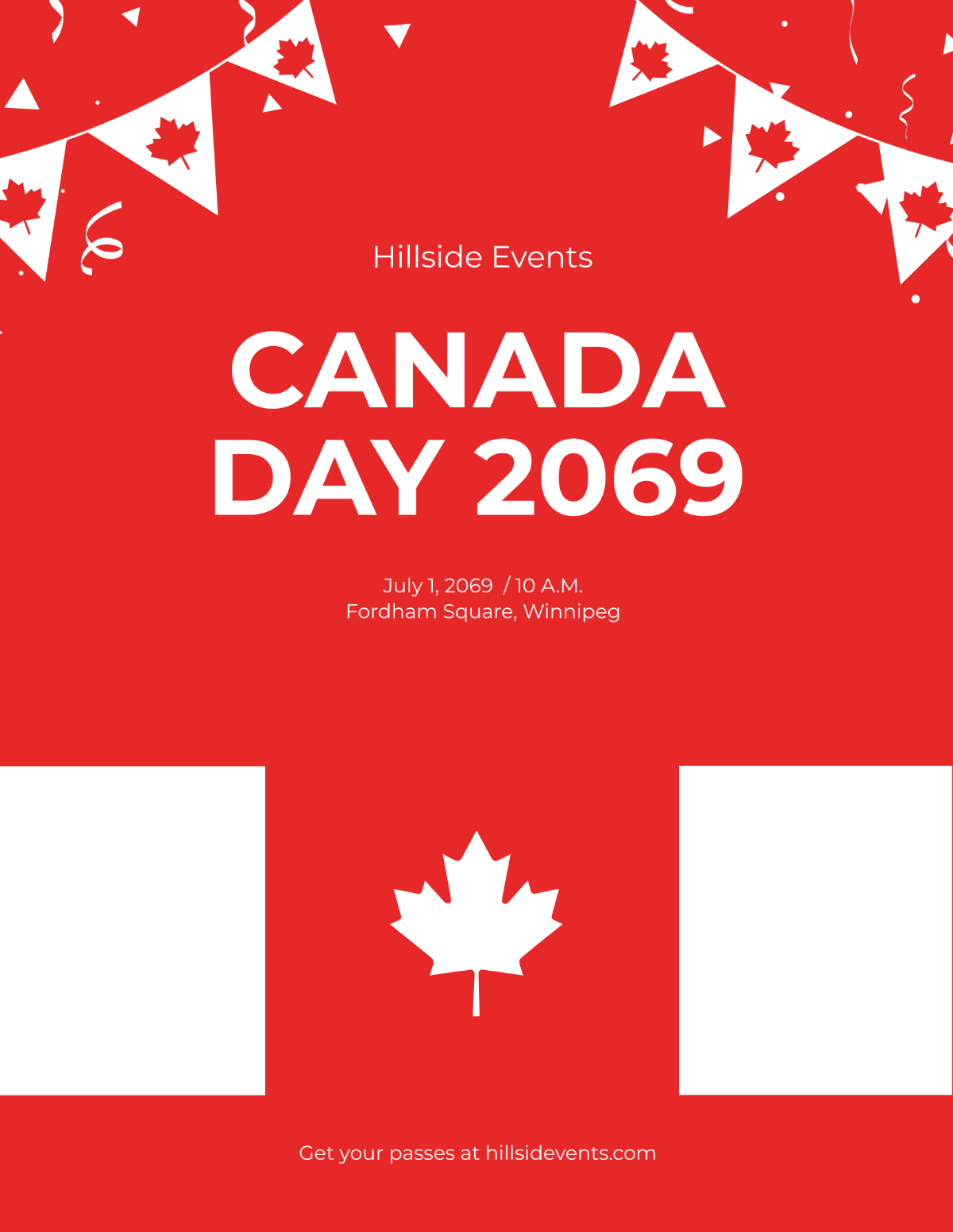 Canada Day Promotion Flyer