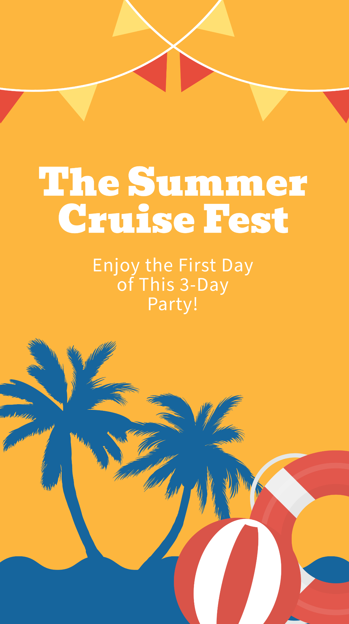 First Day of Summer Party Instagram Story Template