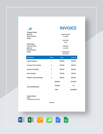 Design Invoice Template from images.template.net
