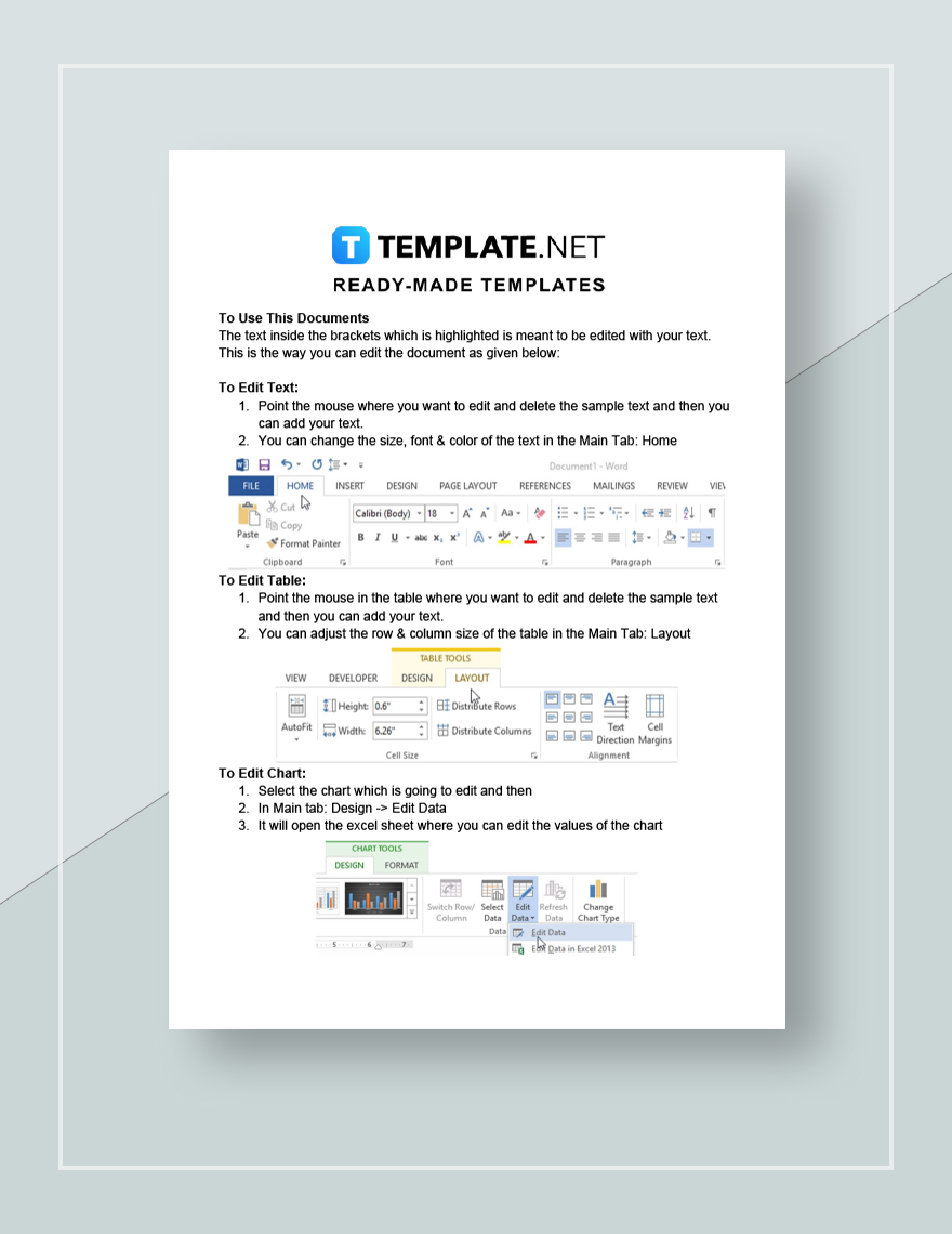 Wedding Photography Invoice Instructions