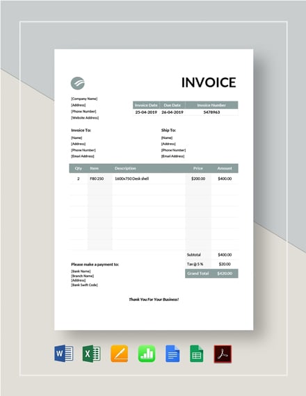 Invoice template download macbook air