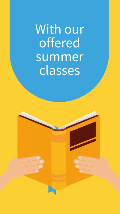 Free First Day of Summer School Instagram Story Template to Edit Online