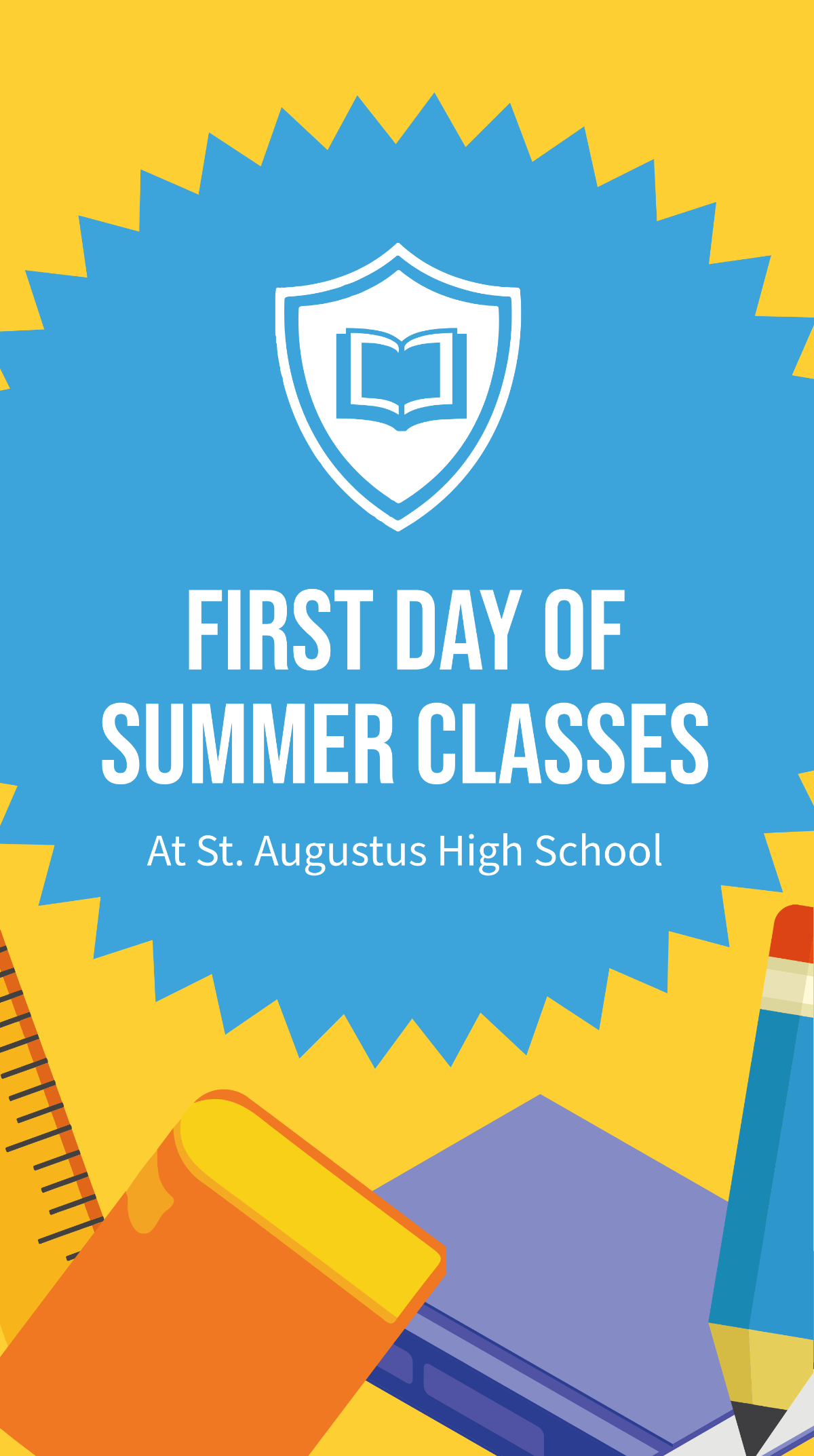 Free First Day of Summer School Instagram Story Template