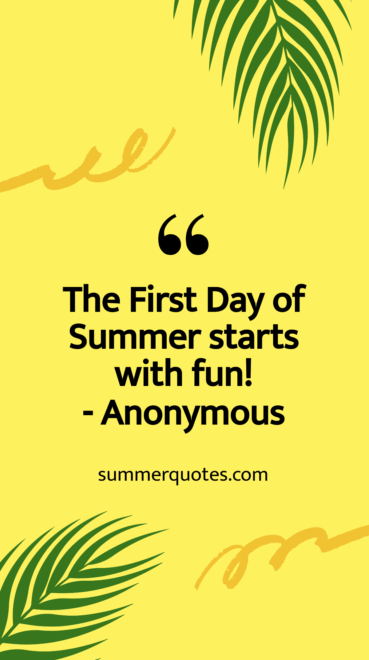 Free First Day of Summer Quote Whatsapp Post Template