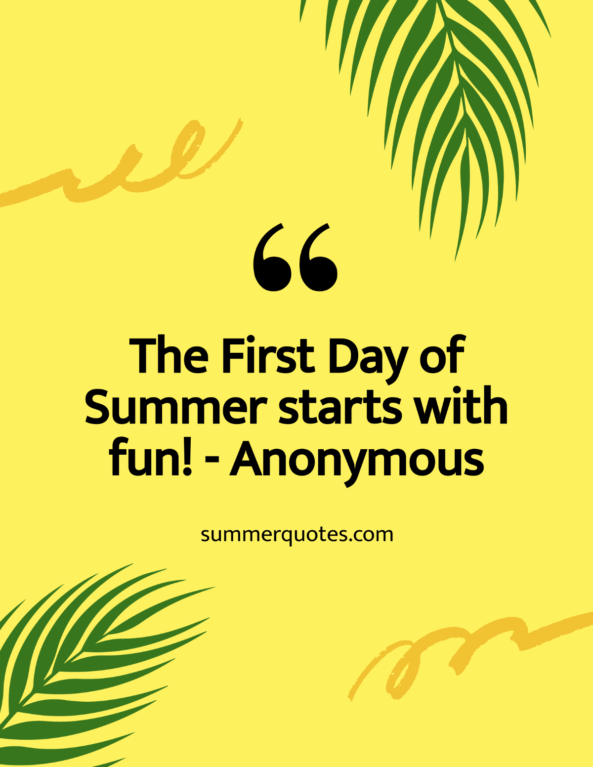 Free First Day of Summer Quote Flyer Template