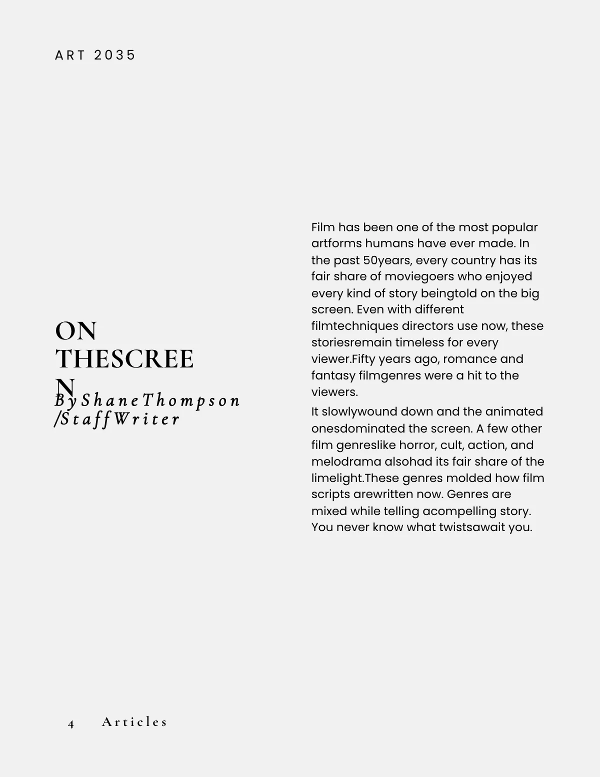 Free Art Zine Template to Edit Online