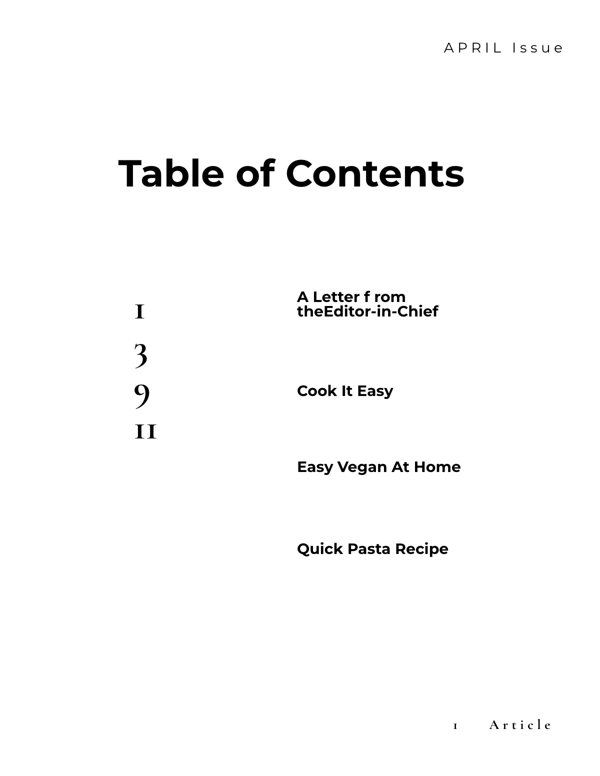 Free Recipe Zine Template to Edit Online