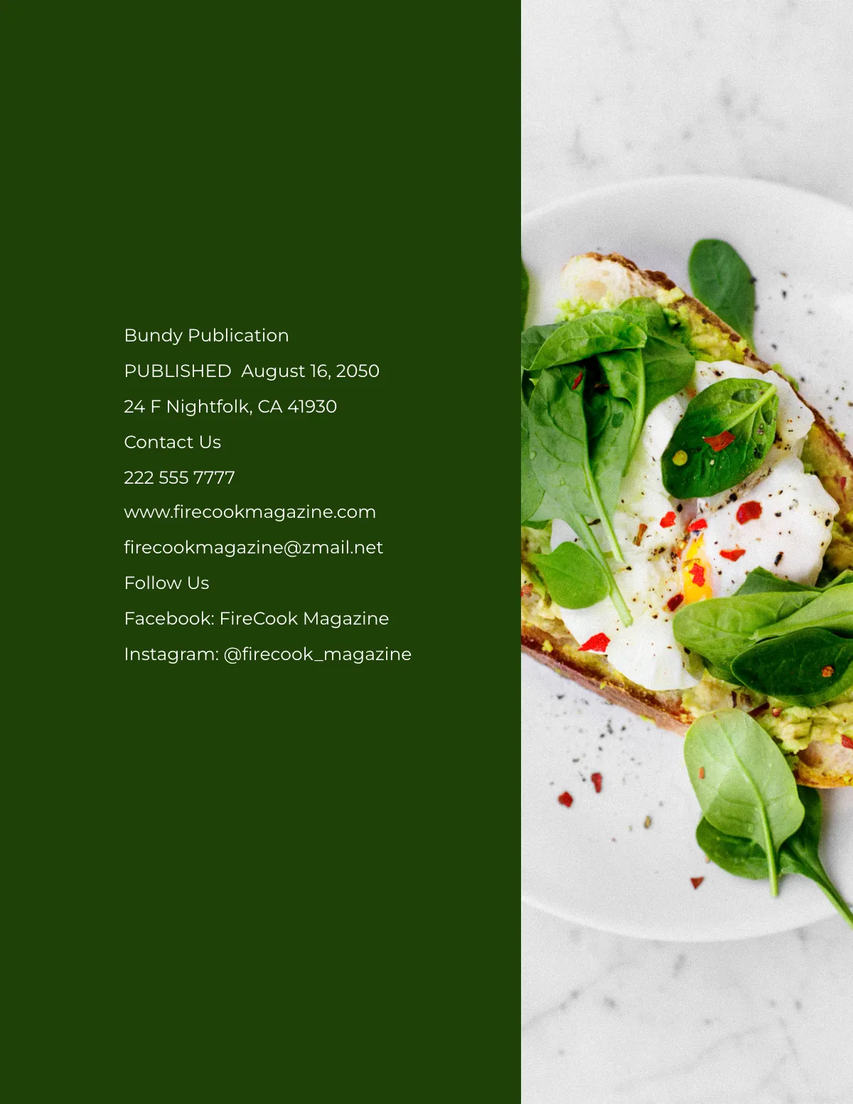 Free Recipe Zine Template to Edit Online