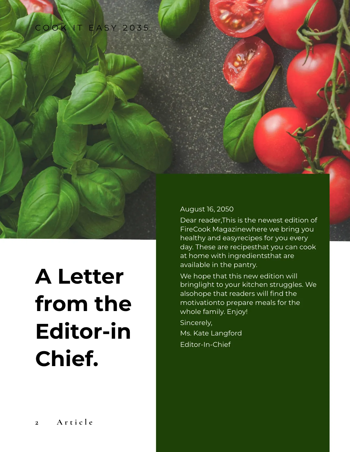 Free Recipe Zine Template to Edit Online