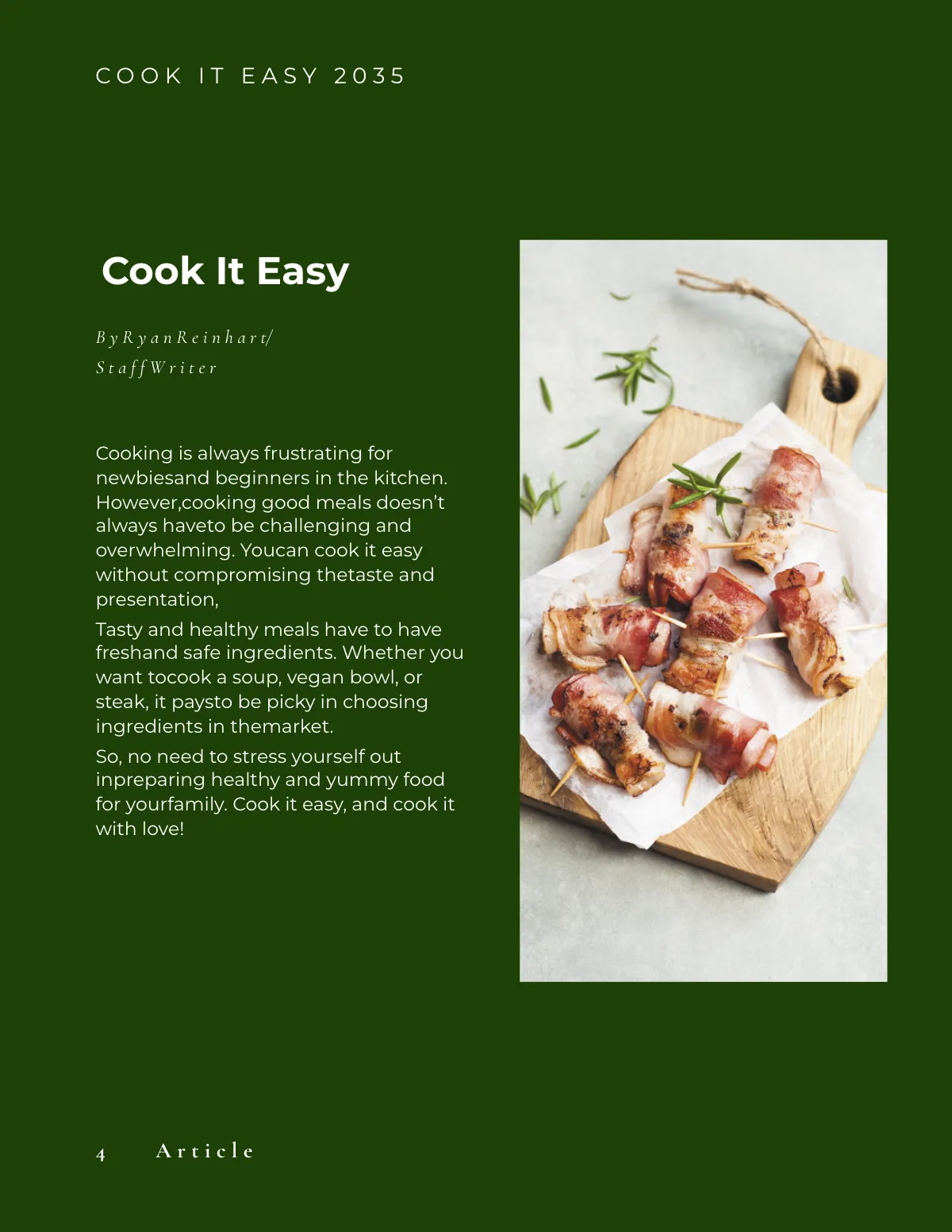 Free Recipe Zine Template to Edit Online