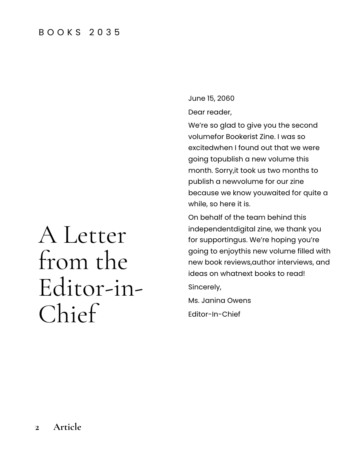 Free Digital Zine Template to Edit Online