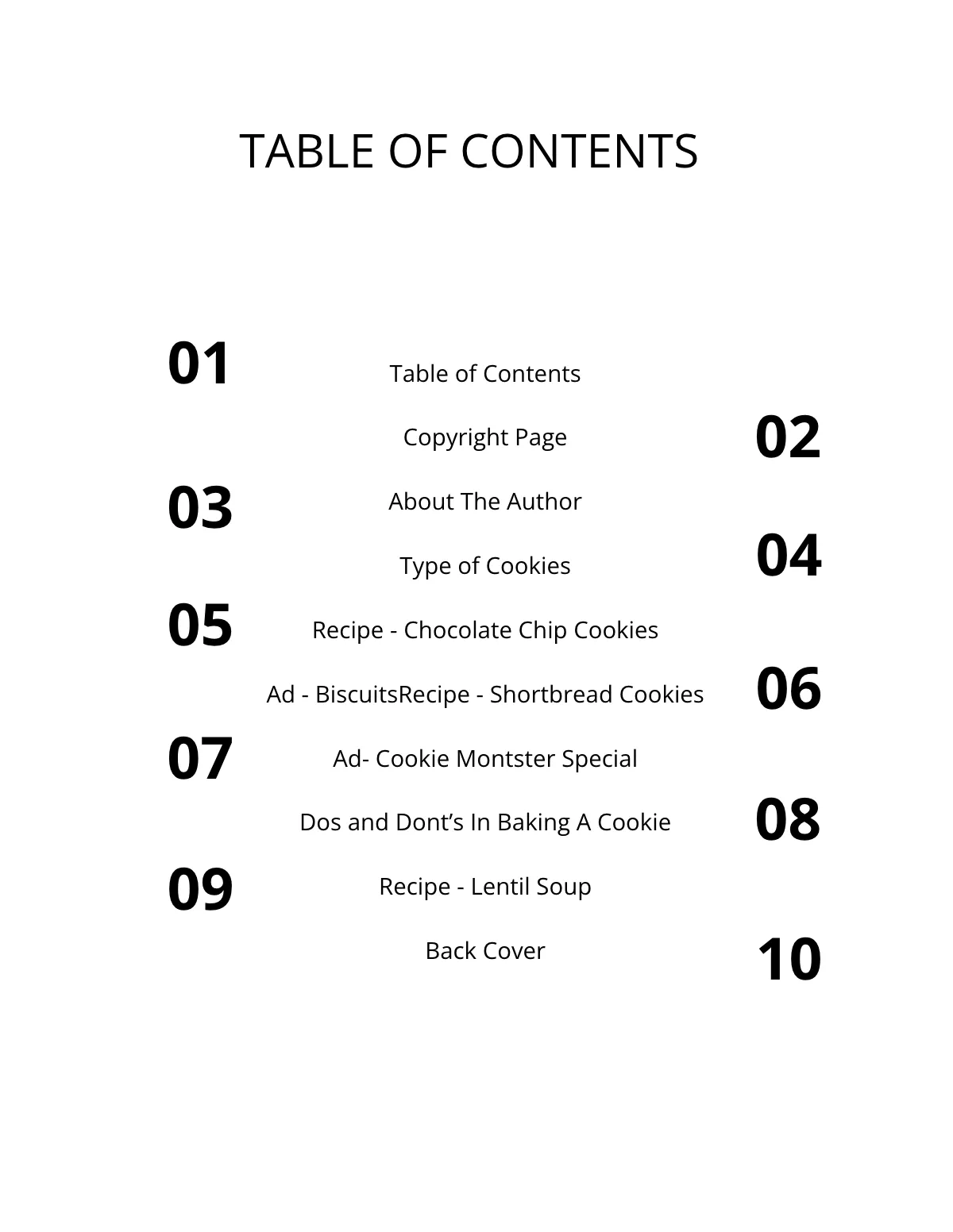 Free Simple eBook Template to Edit Online
