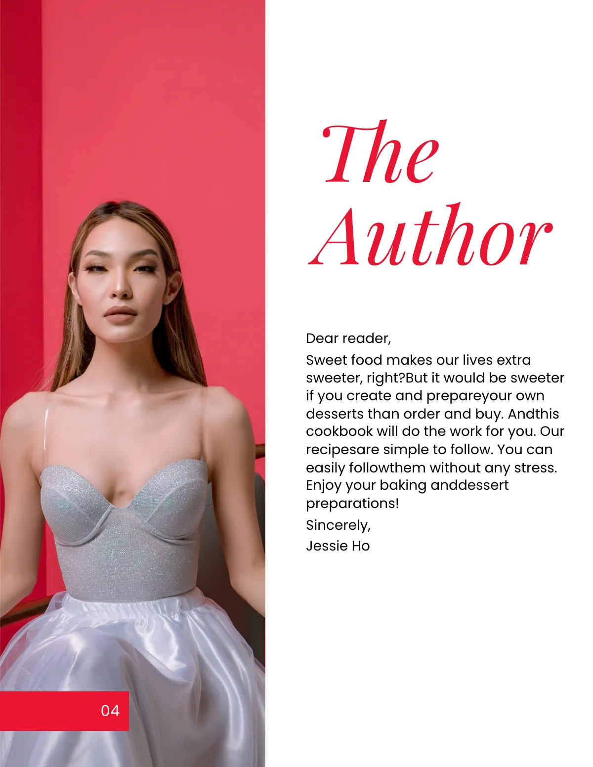 Free Sample Desserts CookBook Template to Edit Online