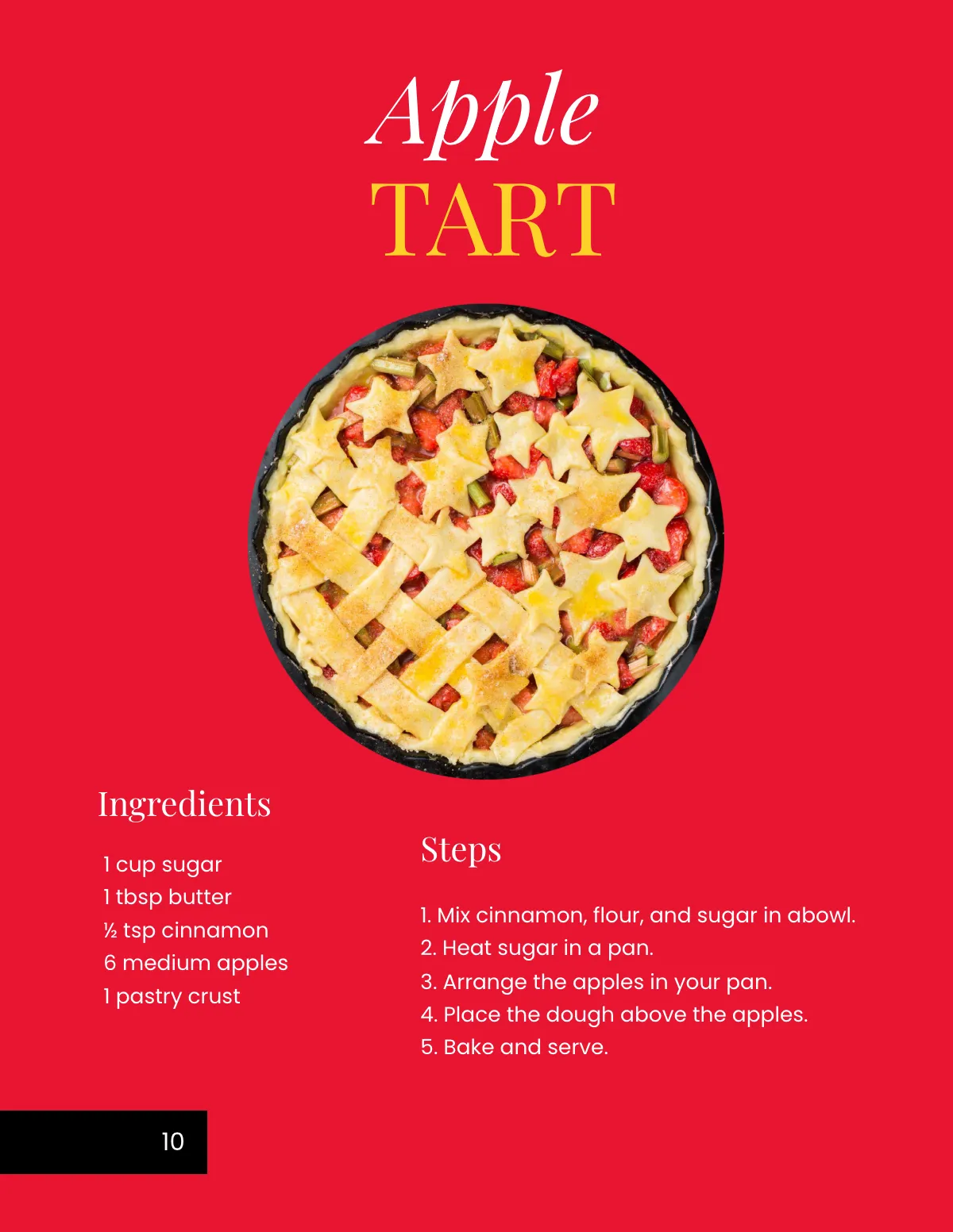 Free Sample Desserts CookBook Template to Edit Online