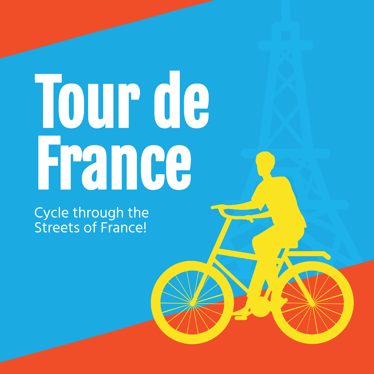 Free Tour De France Instagram Post Template