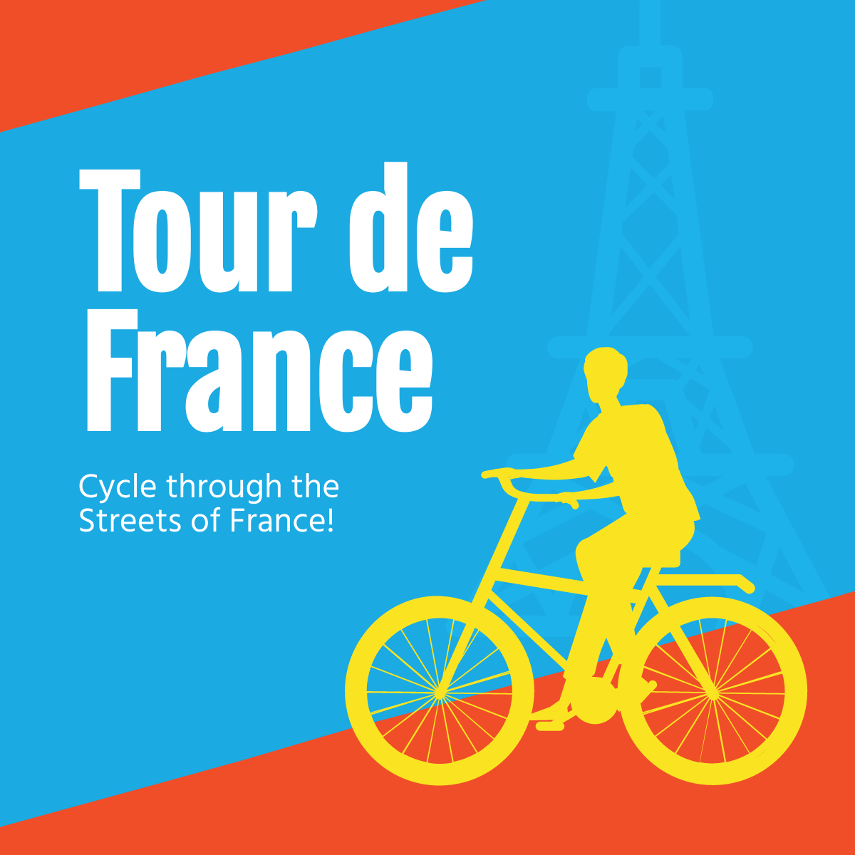 Free Tour De France Linkedin Post Template